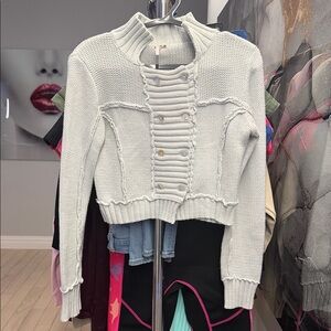FP Movement by Free People Cream Cardigan Sweater